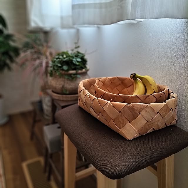 Kitchen,かご・バスケット,ダイニング,暮らしを楽しむ,すっきり暮らしたい,日々の暮らし,心地よい暮らし,緑のある暮らし,北欧白樺風バスケット coco0.84.の部屋