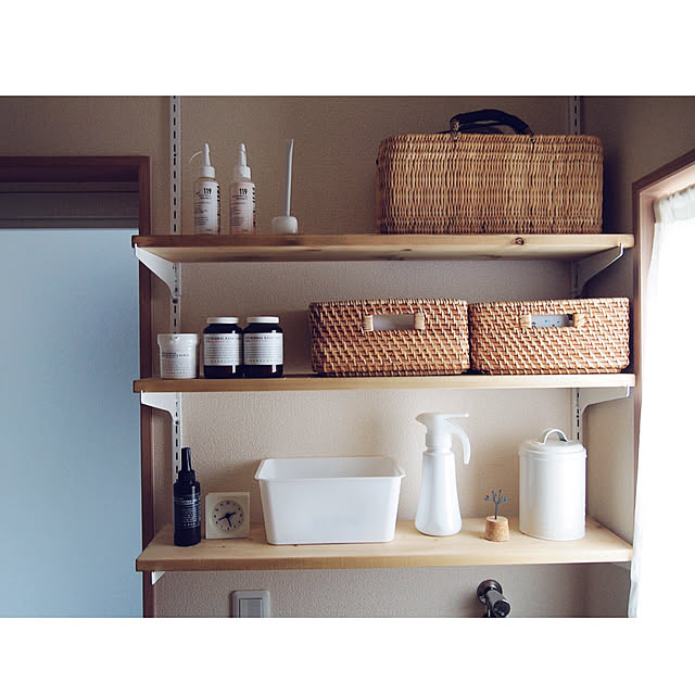 DIY,100均,洗面所,ダイソー,北欧好き,建売住宅,無印良品,ニトリ,北欧インテリア,猫と暮らす,収納,IKEA,Bathroom ku.ochoの部屋