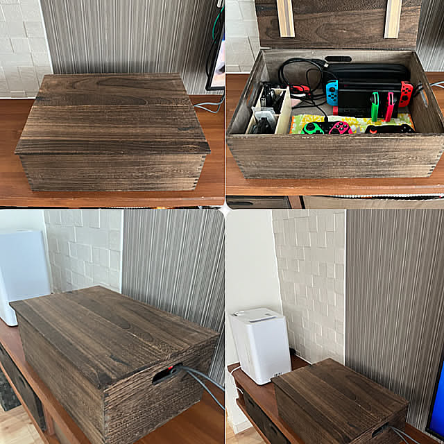 Lounge,ゲーム機収納DIY,ゲーム機収納,プチプラインテリア,100均,DIY,平屋の家 cocoyunanaの部屋