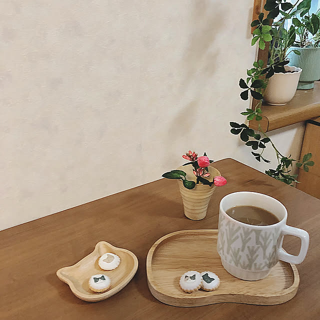 My Desk,豆皿,猫皿,猫の日,studioCLIP♥,木製皿,木製品,お気に入りアイテム,猫が好き,2026 猫の日 katoponの部屋