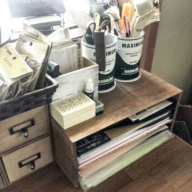 My Shelf,書類棚,DIY,ダイソー,端材,実用性重視 chobiの部屋