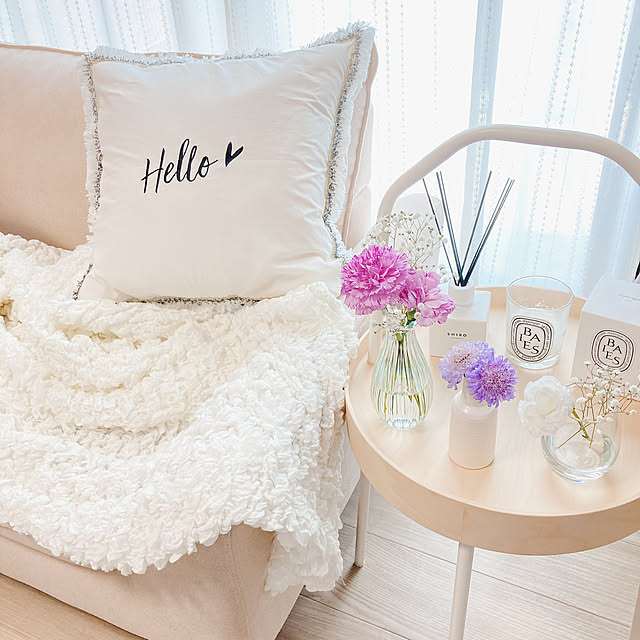 冷えから守ってくれてインテリアのポイントにも☆IKEAのひざ掛け 冷えから守ってくれてインテリアのポイントにも☆IKEAのひざ掛け