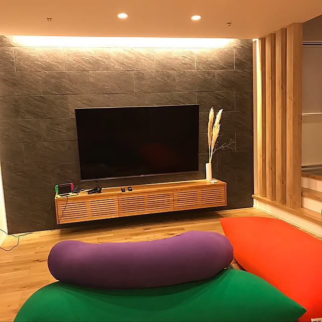 Yogibo,間接照明,パンパスグラス,照明,Lounge izumoanの部屋