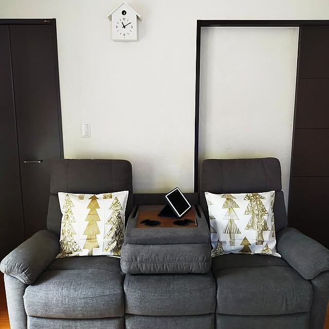 Lounge,かわいいアイテム,marimekko,マリメッコ,クーシコッサ,クッションカバー,無印良品,鳩時計,ニトリ,電動リクライニングソファー JKの部屋