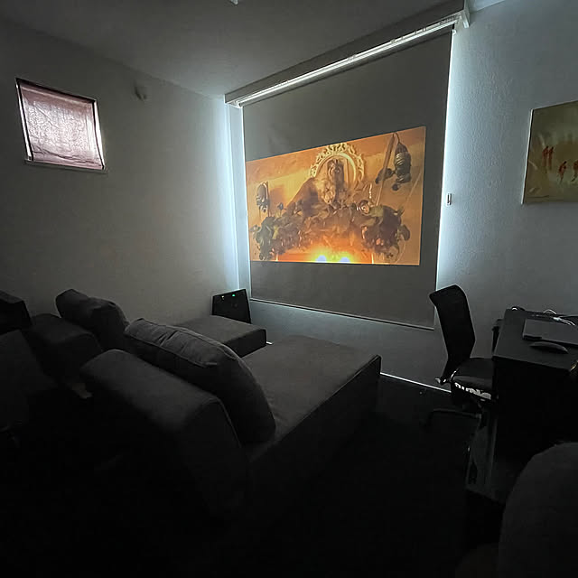 Overview,DIY,シアタールーム,秘密基地,プロジェクター,ソファベッド,狭小住宅,ヘーベルハウス,秘密基地計画!!,秘密基地みたいでお気に入り,秘密基地DIY,快適な暮らし,ヘーベリアン,ソファベッド収納付き,秘密基地みたい,秘密基地みたいなスペース,シアタールーム予定,秘密基地気分,シアタールーム化計画,シアタールームに改造したい！,Nebula Capsule 3,プロジェクターで爆盛り上げ,お気に入りの秘密基地 hebelian_miniの部屋