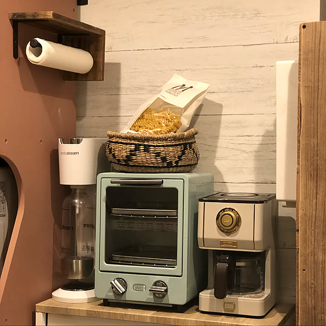soda stream,toffyコーヒーメーカー,toffyトースター,Toffy,DIY,ピンク,ピンクインテリア,Kitchen runtenの部屋