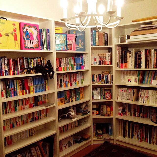 My Shelf,バービー,図書室,本棚,照明,カーペット,IKEA emmaの部屋