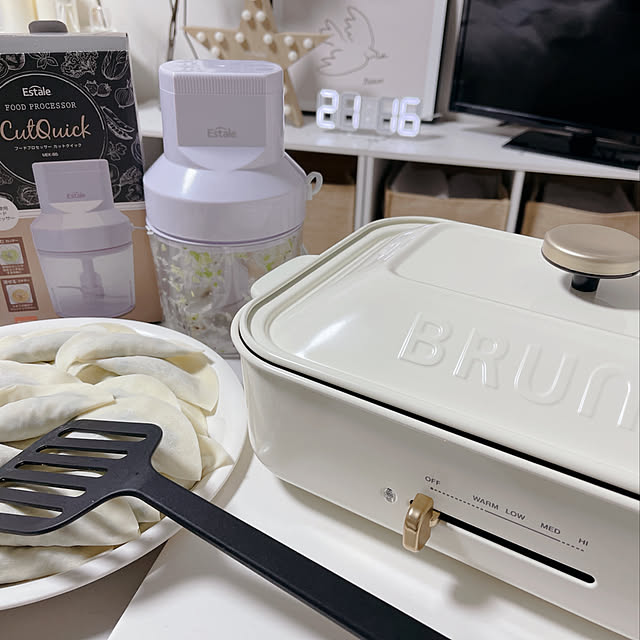 BRUNO,ホットプレート,フードプロセッサー,餃子,RoomClipショッピング,おうち見直しキャンペーン sの部屋