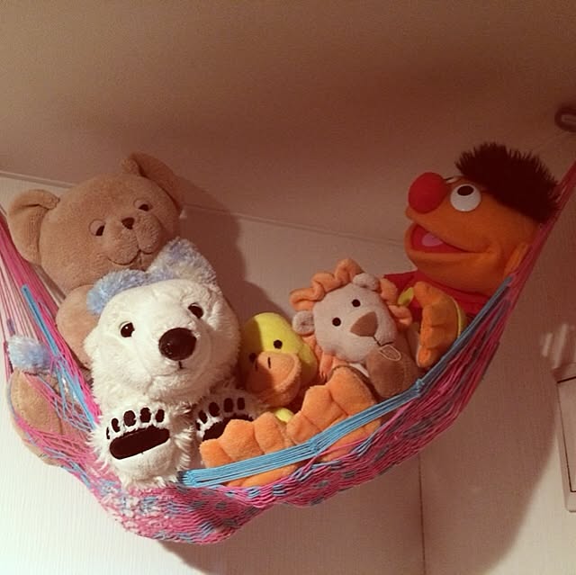My Shelf,プロフ画変えました,セサミストリート,キッズルーム,ハンモック,子供部屋,旭山動物園,ぬいぐるみ収納,ぬいぐるみ maiの部屋