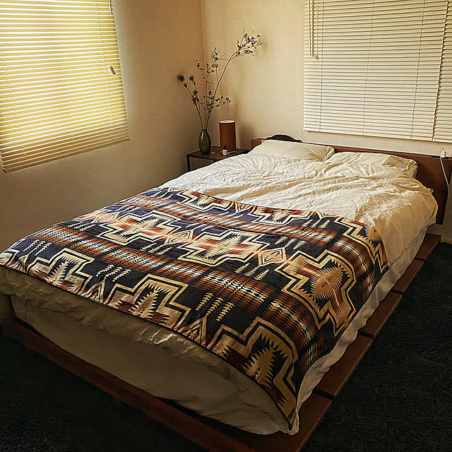 一人暮らし,男前,無印良品,ドライフラワー,Bedroom takec.ttyの部屋