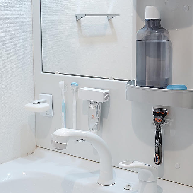 洗面台収納,洗面所 収納,洗面所,一人暮らし,ナチュラル,洗面台,Bathroom murasakisan55の部屋