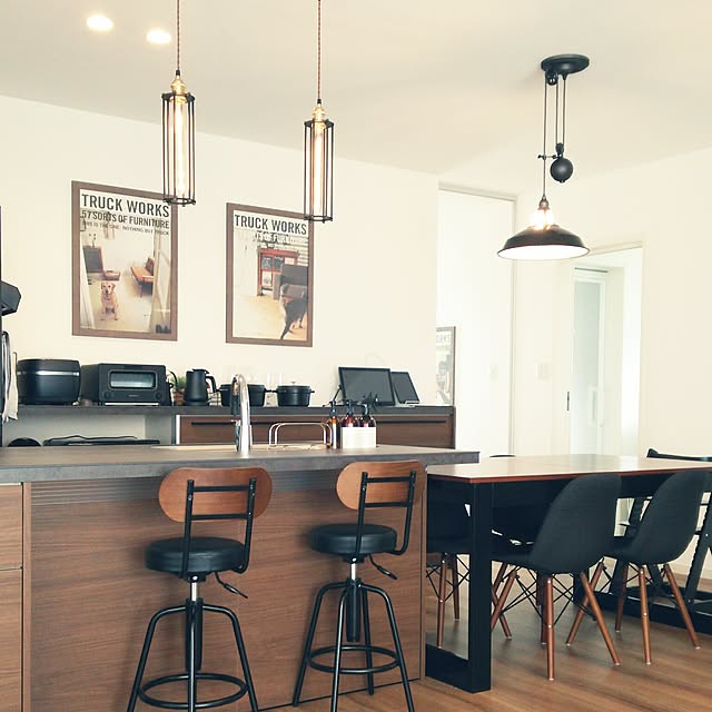 Kitchen,マイホーム,積水ハウス,連投失礼します,RC山口♡,ヴィンテージ,インダストリアル,truckworks,ARTWORKSTUDIO,アルモニアテーブル,journal standard Furniture,新築,素敵部屋目指し中,マーチソンヒューム,プライベート・ビエラ,BALMUDA,トースター,ケトル,STAUB,まだまだこれから Asamiの部屋