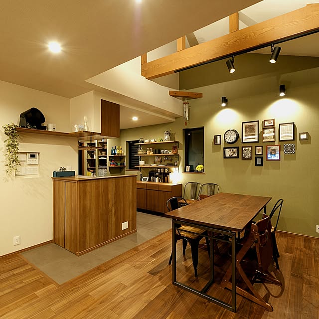 Kitchen,撮影していただきました,築４０年リノベーション,リノベーション,ウォールナット,ミックスインテリア,梁,受賞しました！,住まいのリフォームコンクール,nico and...,DIY,squarefurniture,子供と暮らす。,IKEA,スケルトンリフォーム,無印良品 サーキュレーター kico.kwdの部屋