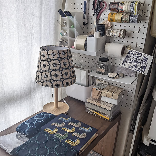 On Walls,文房具収納,ダイソー,ミナペルホネン,マステ収納,有効ボード,パンチングボード,イベント投稿,100均収納,イベント投稿コメントお気遣いなく♡ ichi.の部屋