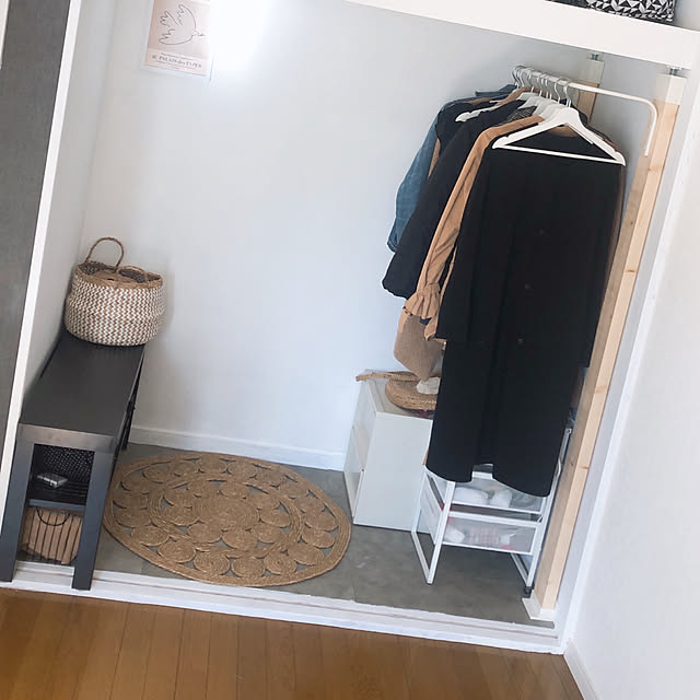 オープンクローゼット収納,オープンクローゼットDIY,オープンクローゼット,ムーリッグ,衣類収納,IKEA,イケア,リフォーム,中古住宅,リフォーム・リノベーション,中古住宅リフォーム,My Shelf mmr1013mmrの部屋