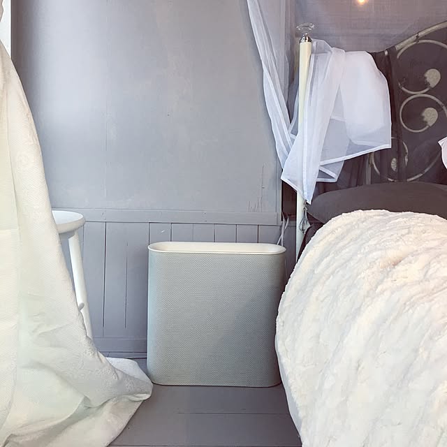 Bedroom,空気清浄機,イベント用,グレー&ホワイト,グレー好き,シンプルインテリア,猫と暮らす Shihoの部屋