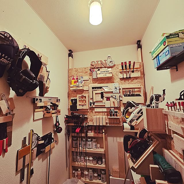 DIY,イベント参加投稿,フレンチクリート,工具収納部屋,レイアウト自在,秘密基地 sinの部屋
