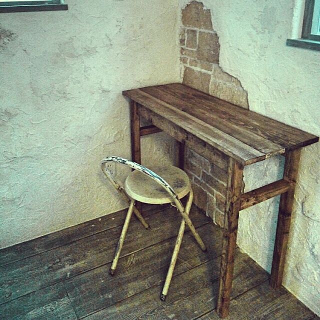 My Desk,farmhouse style,DIY,でかい机が作れるような気がしてきた…,Rustic,ヨーロッパの田舎,よいお年を rustiqueの部屋