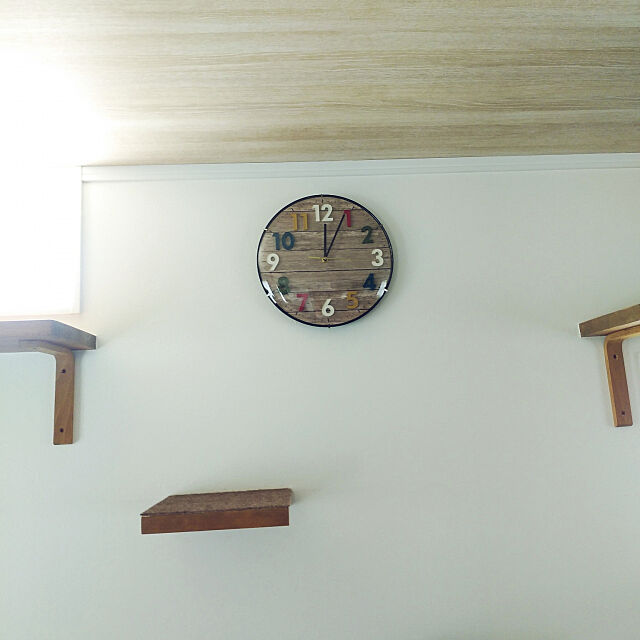 On Walls,猫と暮らす,時計,掛け時計,ニトリ shiiiの部屋