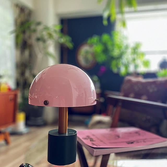 ヴィンテージラグ,テーブルランプ,IKEA,カラフルインテリア,ワンルーム,ひとり暮らし,賃貸インテリア,北欧インテリア,ミックスインテリア,植物のある暮らし,好きなものに囲まれた暮らし hitomiの部屋