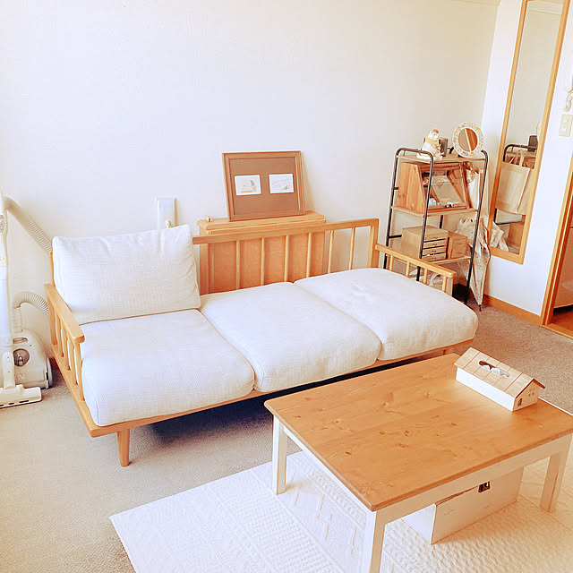 Overview,掃除後風景,ナチュラル,一人暮らし,北欧,インテリア好きな人と繋がりたい,ソファ,unico privateroomの部屋