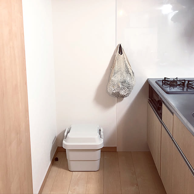 ゴミ箱,キッチンのゴミ箱,1LDK,賃貸,一人暮らし,無印良品,Kitchen sacchiの部屋