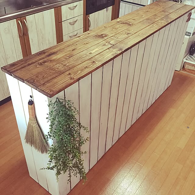 Kitchen,カラーボックス,キッチンカウンターDIY,セリア,いなざうるす屋さん,賃貸,転勤族 Jiaiの部屋