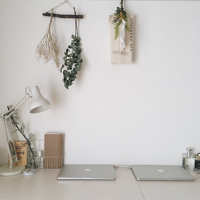 ドライフラワーのある暮らし,勉強机,無印良品,雑貨,My Desk,塩系インテリア,ナチュラル,ドライフラワー Kayoの部屋