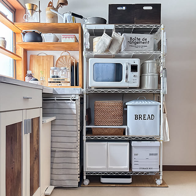 My Shelf,アイリスオーヤマさんのスチール棚,山善さんのスチールラック,キッチン道具,シンプルに暮らしたい,心地よい暮らし,すっきりと暮らしたい,人生は一生学び,美しく暮らしたい,仙人のように暮らしたい fawnの部屋