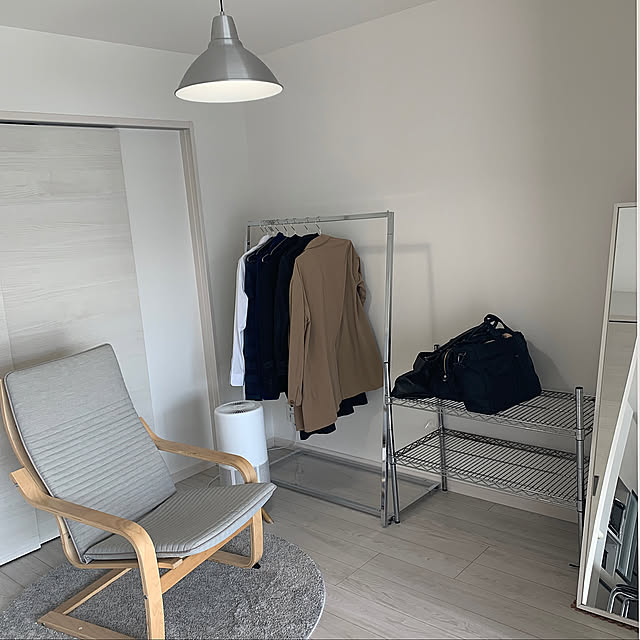 IKEA椅子,IKEAラグ,IKEA照明,海外風インテリア,マンションインテリア,横長リビング,マンション rinrinの部屋