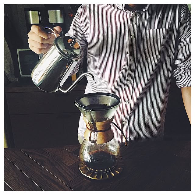 Kitchen,ステンレスフィルター,kone coffee filter,ケメックス,coffee,海外インテリアに憧れる,カリフォルニアスタイル,ミックスインテリア,IG→manahana8,ブルックリンスタイル manahana8の部屋