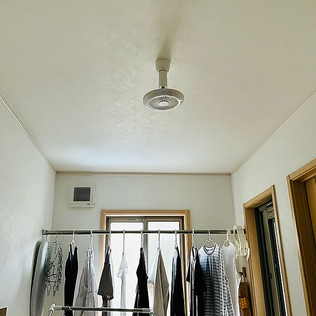 On Walls,便利アイテム,照明,シーリングファン,室内干し,室内干しスペース,ドウシシャ,サーキュライト,CIRCULIGHT,暮らしのハンドブック2024 akmama_khの部屋