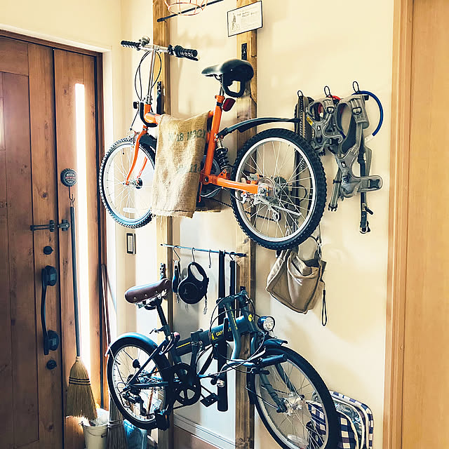 自転車収納,ラブリコでDIY,DIY,IKEA,雑貨,男前,暮らしを楽しむ,カインズ,多頭飼い,ゴールデンレトリーバー,犬と暮らす,トイプードル,大型犬のいる暮らし,ゴールデンレトリバー,niko and…,Entrance Royutaの部屋