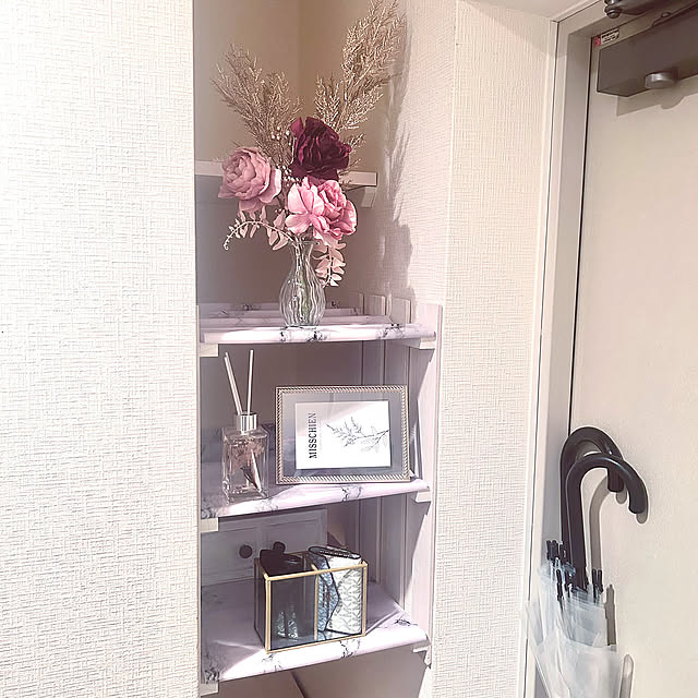 Entrance,鍵収納,ダイソー,DIY,すのこ棚,玄関ディスプレイ,隙間収納DIY MioNAの部屋
