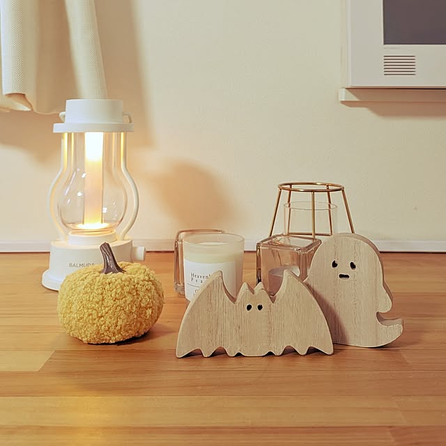 My Shelf,ハロウィン,セリア,バルミューダ ランタン,IKEA,キャンドルホルダー,子どもと暮らす,こどもと暮らす。 mikiの部屋
