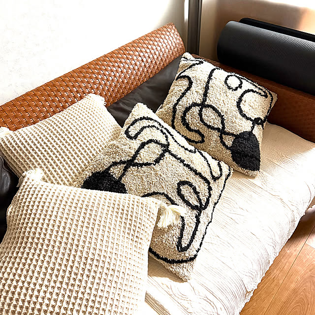Lounge,夏,LAKOLE クッションカバー,クッションカバー,クッション,アルフレックス mizuyoの部屋