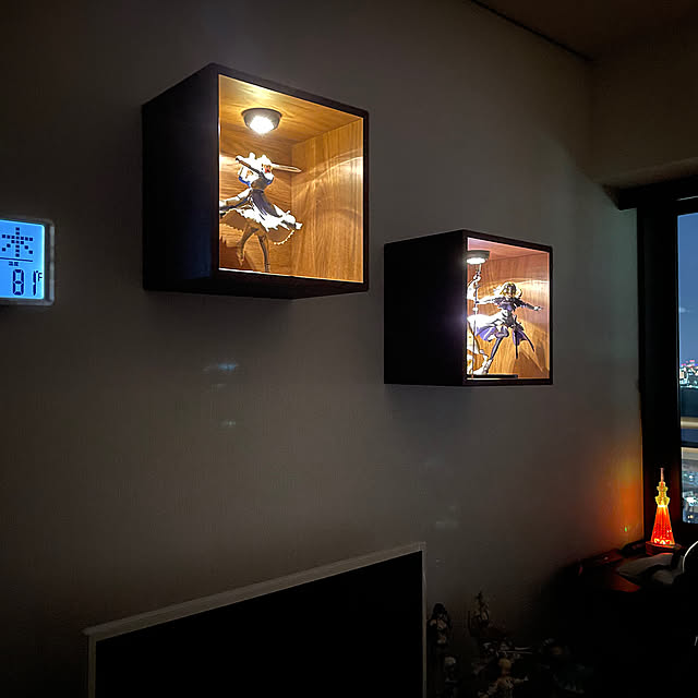 My Shelf,壁面収納,IKEA,アートのある暮らし,スポットライト照明,男前インテリア,子供部屋男の子,エーケト,美術館風インテリア dearyumiの部屋