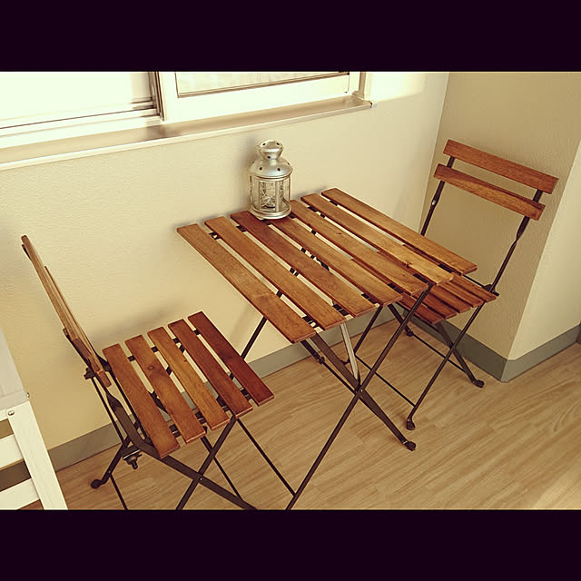 My Desk,IKEA,ナチュラル,アンティーク,カフェ風,ベランダカフェ,DIY IchigoDaifukuの部屋
