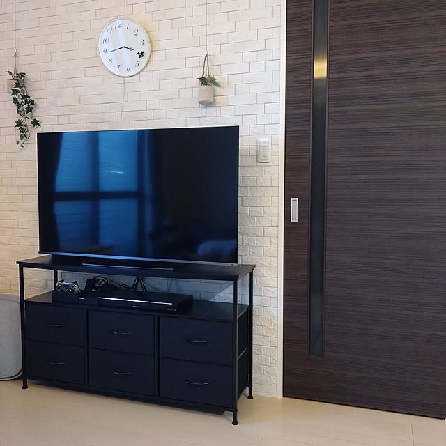 Lounge,テレビボード,賃貸インテリア,すっきりさせたい,ブラック,イベント参加中 mn0116の部屋