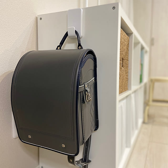 Lounge,カラックス,通学・通園グッズ収納,ランドセル,コマンドフック,仮置き,通学グッズ,IKEA ROMAの部屋