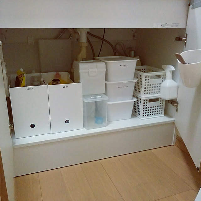 Bathroom,すっきり暮らしたい,シンプルにしたい,ニトリ,ニトリのファイルボックス,セリア,洗面台下収納 Teaの部屋