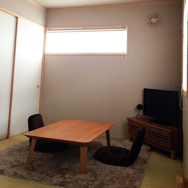 My Desk,和室,無印良品,北欧,フェイクグリーン,こたつ,カグマル co.1の部屋