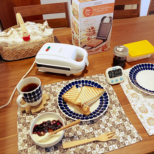 アラビア トゥオキオ,ホットサンドメーカー,RoomClipショッピングで買ったモノ,My Desk mkmkmoominの部屋