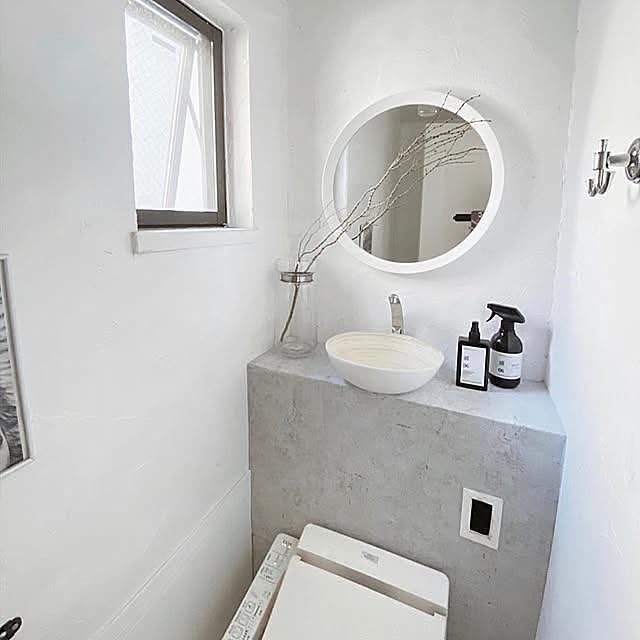 トイレのインテリア,ハンドメイド,RC東京支部,ボヘミアン,セルフリノベーション,セルフリフォーム,ボヘミアンビーチインテリア,ボーホースタイル,海外インテリアに憧れる,ホワイトインテリア,BOHO,ミックスインテリア,IKEA,シンプルインテリア,ワントーン,白のチカラ cocoの部屋