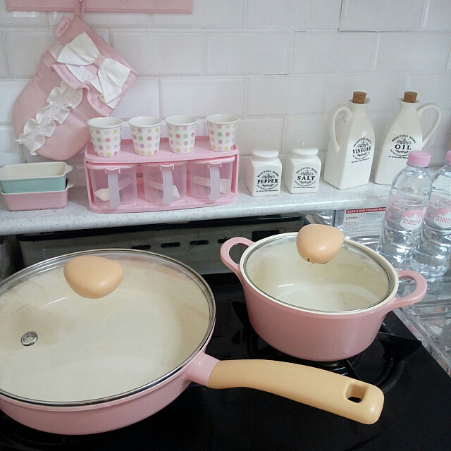 Kitchen,ピンク,Pink,韓国,鍋,フライパン eunmiの部屋