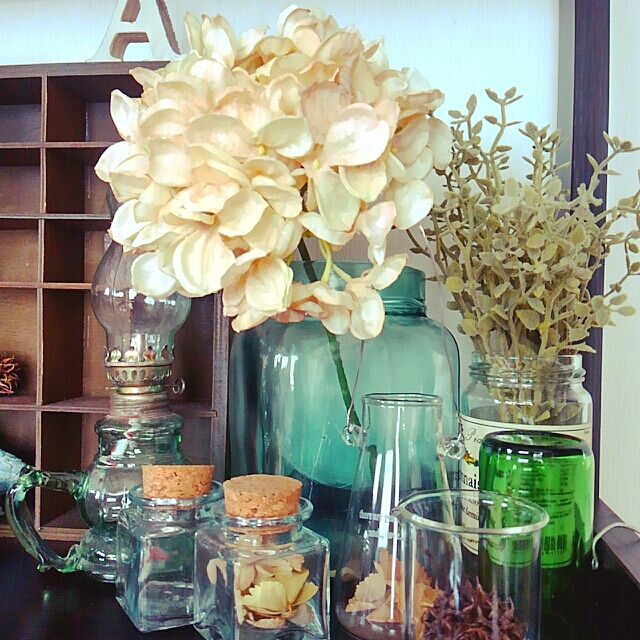 My Shelf,ランプ,いなざうるす屋さんの紫陽花,アンティーク noa-houseの部屋