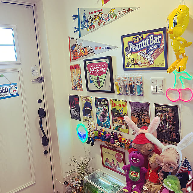 Entrance,アメキャラ,アメリカン,アメリカン雑貨,アメリカンポップ,アメトイ,ブリキ看板,こどもと暮らす,子供のいる暮らし,ビンテージトイ,アメリカンスタイル,アメリカンプレート mi-tan-0827の部屋