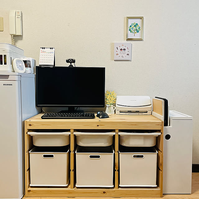 My Desk,ミモザのある暮らし,ミモザ,ハンズビー,季節を楽しむ暮らし Kusumiの部屋