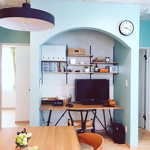 Lounge,凸ランプ,書斎,無印良品,ワイチェア meg_brillertの部屋