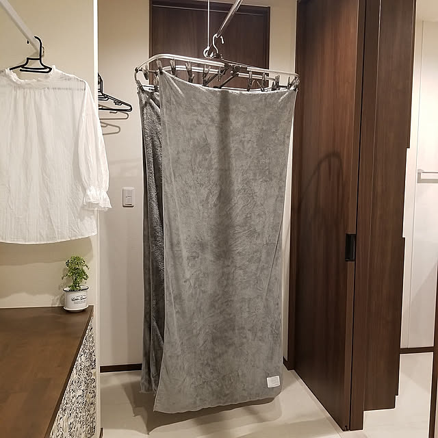 Bathroom,部屋干し,他にない場所♡,お気に入りに囲まれた生活,マイクロファイバータオル,バスタオル,家事コーナー RSYの部屋